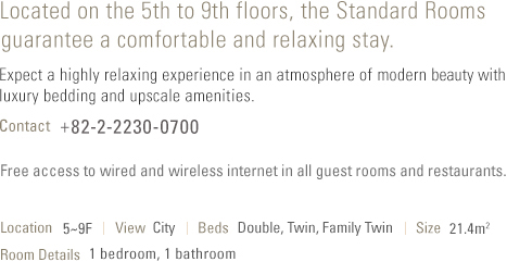 About Standard Room (see below)
