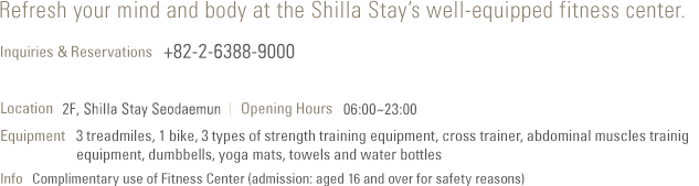 Shilla Stay Seodaemun Fitness Center